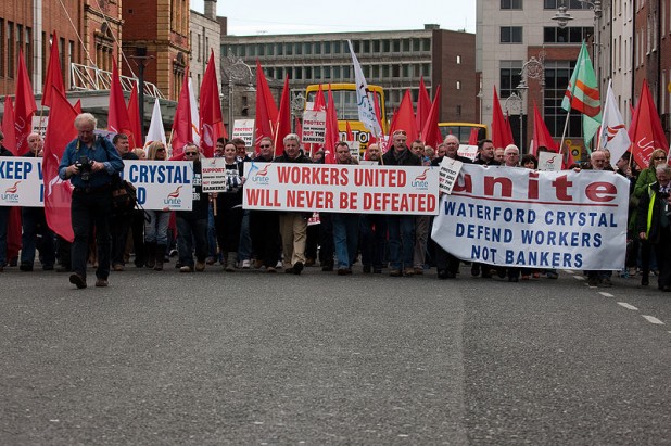 2009 Dublin financial crisis march