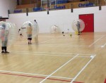 Fountain Youth Project Playing Football Zorbing Game