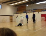 Fountain Youth Project Playing Football Zorbing Game