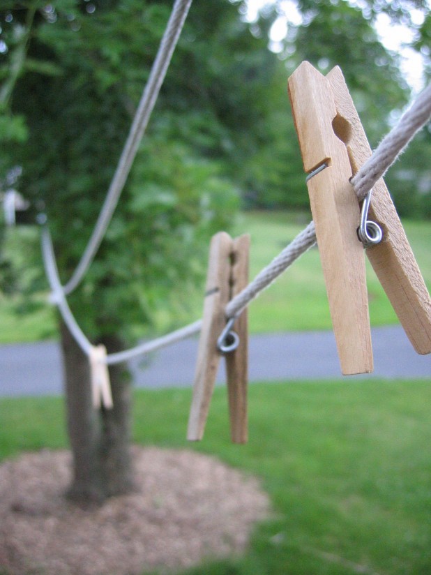 Generic image of a Clothes Line and some Clothes Pegs