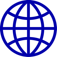 Globe Icon Representing Wesbite Directory
