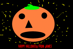 Happy Halloween from James - youth computer club artwork