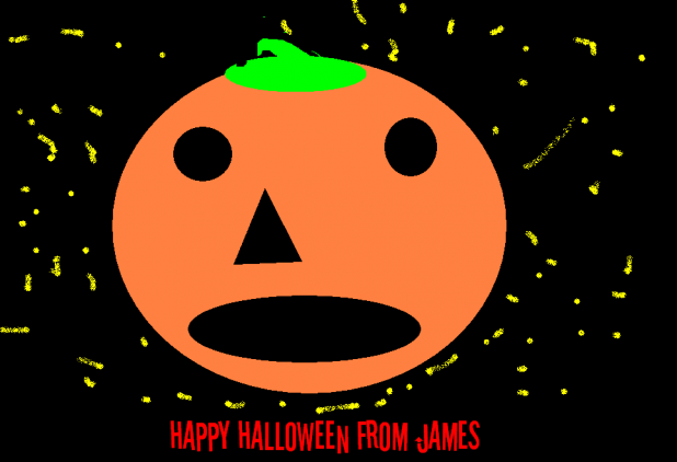 Happy Halloween from James - youth computer club artwork