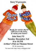 Story'O presents a Frosty Feast of Winter Tales, Arthurs Pub, Thomas Street, Dublin 8