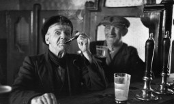 Two men drinking at a Dublin bar