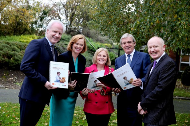 10-11-15…No Repro Fee …Independent Report finds the new children’s hospital will have a transformative impact on Dublin 8 . EY Report sets out a roadmap for ‘Harnessing the Potential’ from the new children’s hospital Pic shows from left Lorcan Birthistle Chief Executive St James Hospital , Eilish Hardiman CEO The Childrens Hospital Group , Dublin Lord Mayor Criona Ni Dhalaigh , Gordon Jeyes Independent Chair and project Director John Pollock . An independent report by EY (Ernst Young), published today, outlines opportunities that would be created for residents and businesses in Dublin 8 (and parts of Dublin 12) as a result of the decision to locate the new children’s hospital (nch) on a campus shared with St. James’s Hospital. The Report was commissioned by a Community Benefits Oversight Group which was established by the National Paediatric Hospital Development Board (NPHDB) and the Children’s Hospital Group (CHG), to ensure that the impact of the €650 million investment could be maximised in the short, medium and long term for the local community. The Oversight Committee is chaired by Gordon Jeyes. The EY ‘Harnessing the Potential’ report found that there are a wide range of areas in which the local community will benefit. It sets out a series of recommendations which will ensure that the benefits are maximised.     Pic Maxwell’s - No Repro Fee   10-11-15